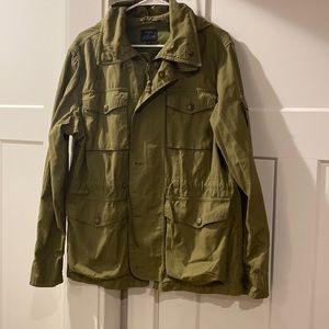 Olive men’s JCREW utility jacket, size medium